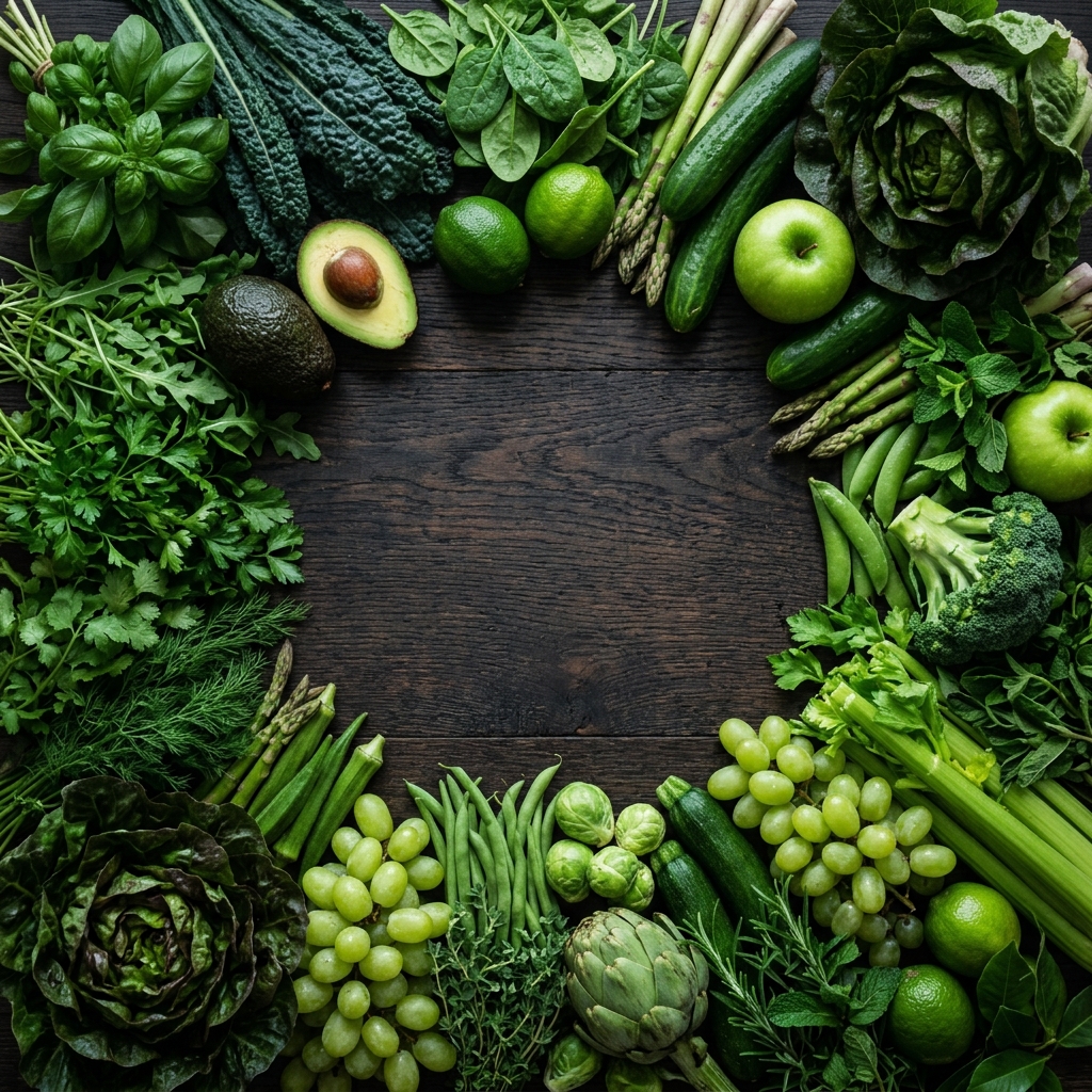 Fresh green produce
